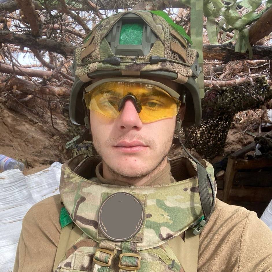 A Ukrainian veteran